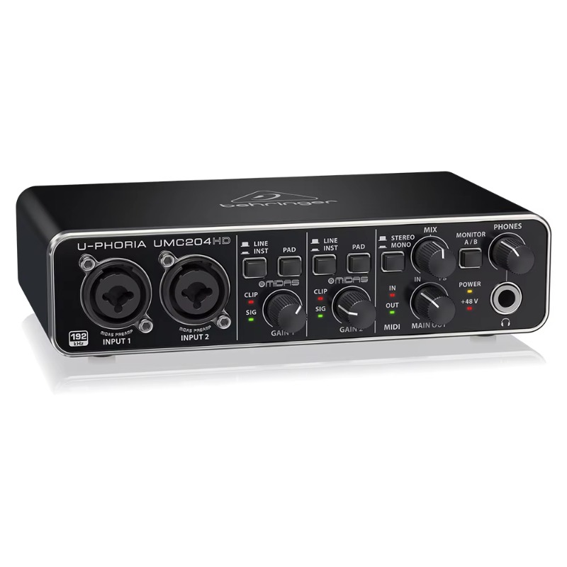 Audio Without Music - Аудиоинтерфейс Behringer UMC204HD 2 входа/4 выхода