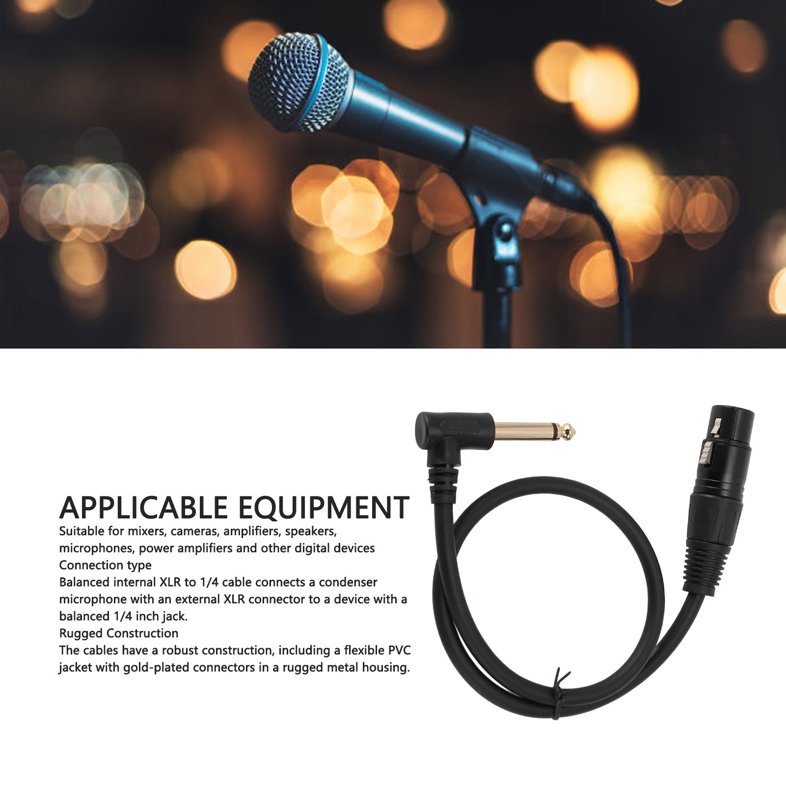 Кабель XLR (женский) - 6,35 мм – обзор и цена Cable Xlr Balanced